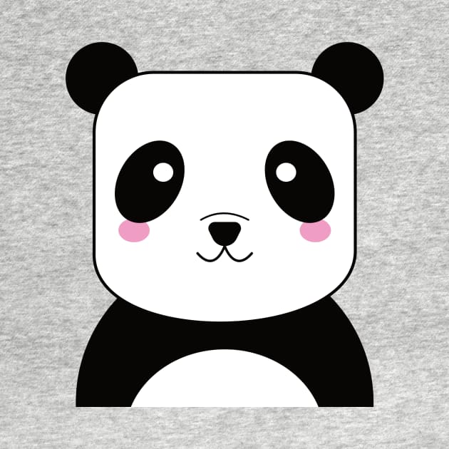 Cute Kawaii Panda T-Shirt by lucidghost